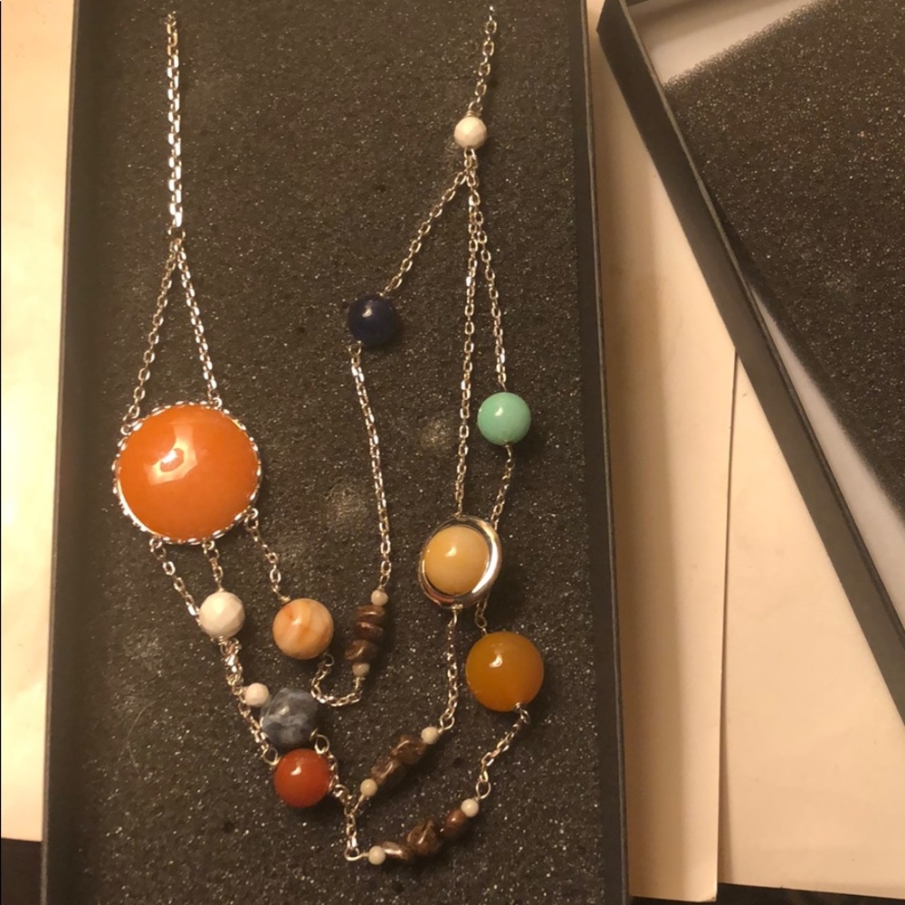 Solar orbit necklace